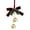 Red, variant on Front Yard Gold With Red Bow And Berry Hanging For Pendant Holiday Can Be Given Garland Battery Operated 9 Ft Beaded Door Curtains Ornament String Loops Easter Eggs Large Clear Twig Garland Grapevine