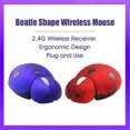 thumbnail image 2 of Mistaha Souris Sans Fil en Forme de Beatle Souris Portable 1600DPI 2,4 GHz Souris pour Ordinateur Portable Conception Ergonomique pour Windows, 2 of 6