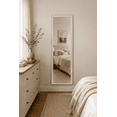 thumbnail image 2 of 13.5×49.5 Inch Over The Door Mirror White, 2 of 5