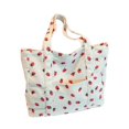 thumbnail image 1 of Corduroy Printed Storage Bag Large Capacity Shoulder Strawberry Canvas Bag, 1 of 6