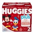 thumbnail image 1 of Huggies Little Snugglers Plus, Size 2, 174-pack, 1 of 7
