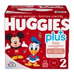 Huggies Little Snugglers Plus, Size 2, 174-pack