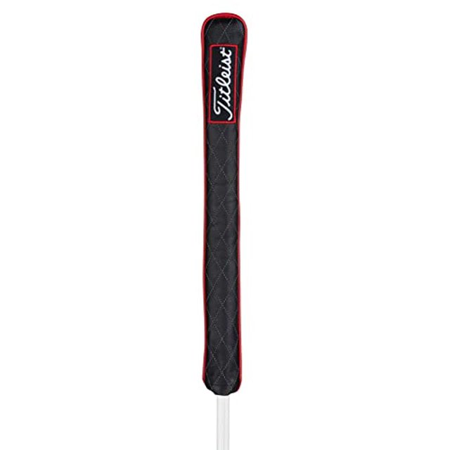 Titleist Housse de Tête en Cuir Noir pour Alignement de Golf