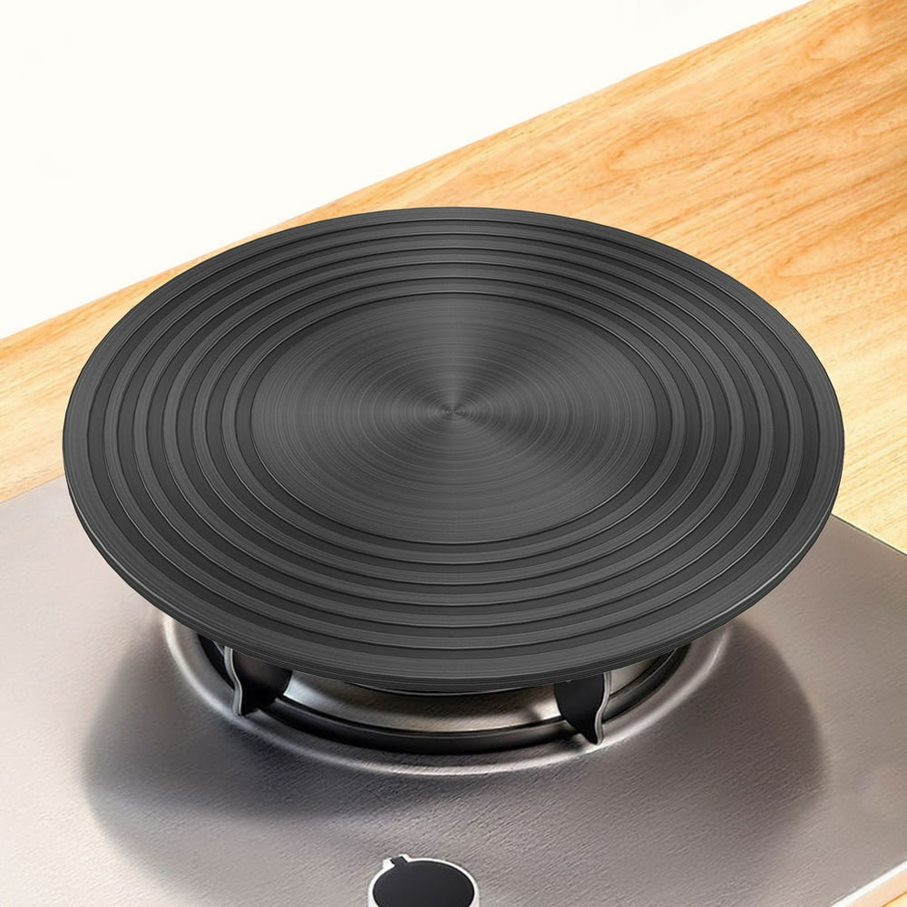 Heat Diffuser Plate Aluminum Alloy Food Defrosting Tray Kitchen Flame Guard Simmer Plate Double-Sided Non-Slip Induction Diffuser Plate Stove Top Hob Ring Plate for Gas Stove