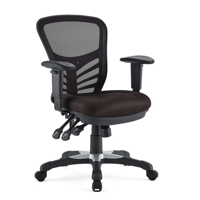 Modway Articulate Mesh Office Chair, Adjustable from 19 to 24 Inches, Brown