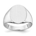 thumbnail image 1 of Bague Chevalière en Or Blanc 14 Carats, 1 of 2