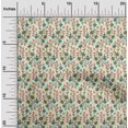 thumbnail image 1 of oneOone Georgette Viscose Fabric Leaves & Floral Block Decor Fabric Printed BTY 42 Inch Wide, 1 of 5