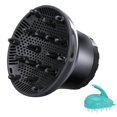 thumbnail image 1 of MesaSe Diffuseur de Curling Diffuseur de Sèche-Cheveux pour les Cheveux Naturels Ondulés Réglable 1,38-2,6 Pouces Buse avec Brosse de Shampooing, Blanc, 1 of 8