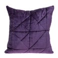 thumbnail image 1 of HomeRoots 402900 Coussin Décoratif en Velours Violet Épais Cousu Géo, 1 of 1