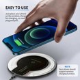thumbnail image 4 of Wireless Charger for iOS/Android Phones Portable Wireless Charging Pad Flexible Power Supply Triple Protection, Black&Red, 4 of 8
