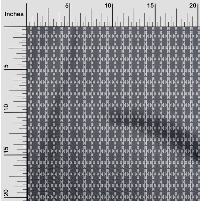 oneOone Georgette Viscose Fabric Stripe & Geometric Kasuri Print Sewing Fabric BTY 42 Inch Wide