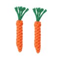 thumbnail image 2 of Becaristey 2x Orange Durable Chew Toy For Dogs - Easy To Clean Teeth Cleaning Suitable For Small Dogs Kitten Chew Toys Dog Chew Toy 1Set, 2 of 6
