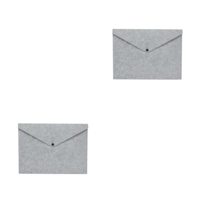 Wweixi File Document Bag Stay Organized And Enjoy Durable Felt Felt Folder Organizer light grey 2Set