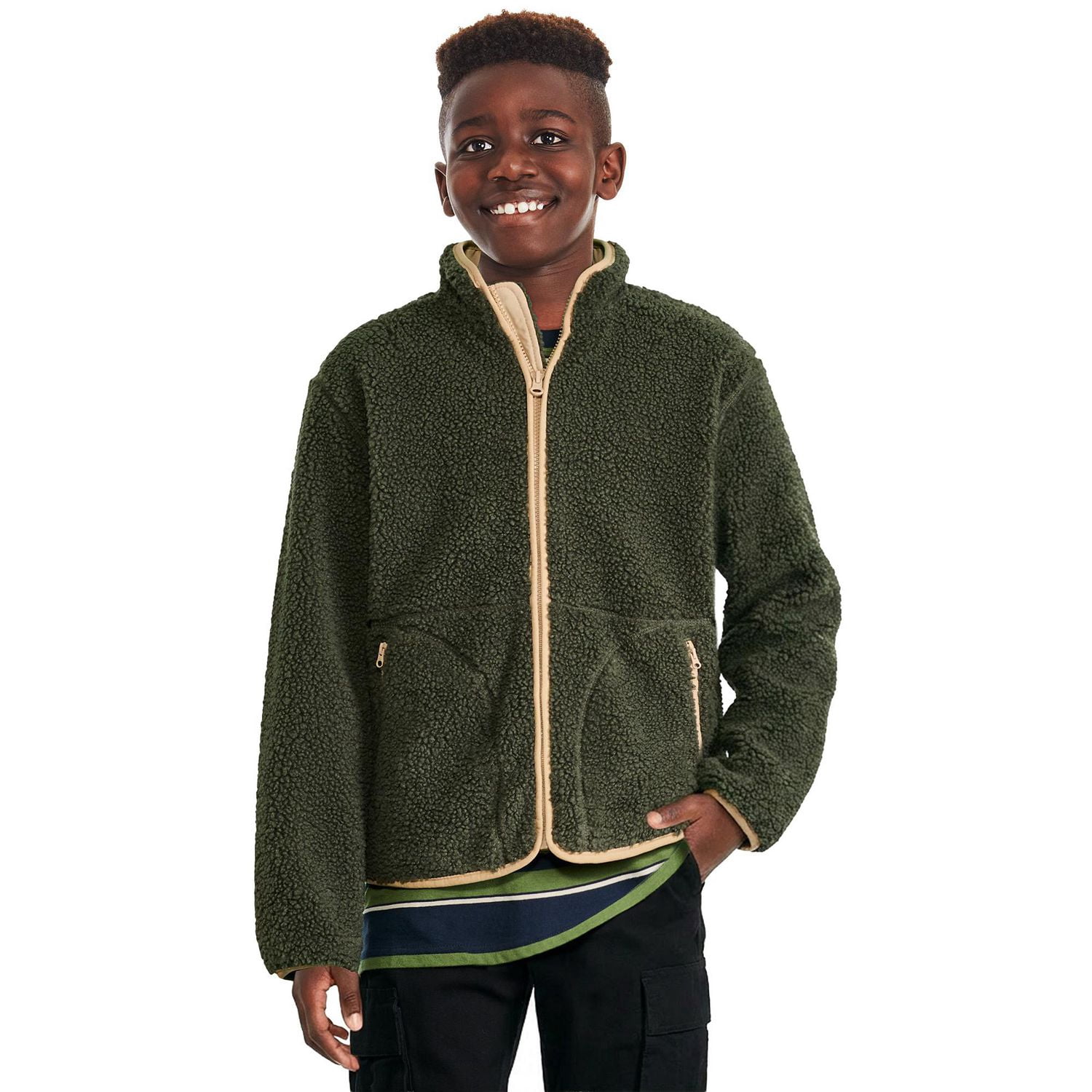 GEORGE PL Veste SHERPA pour Garçons