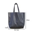 thumbnail image 3 of Esquirla Commuting Tote Bag PU Leather Shoulder Bag for Commuting Travel Birthday Gift Black, 3 of 8