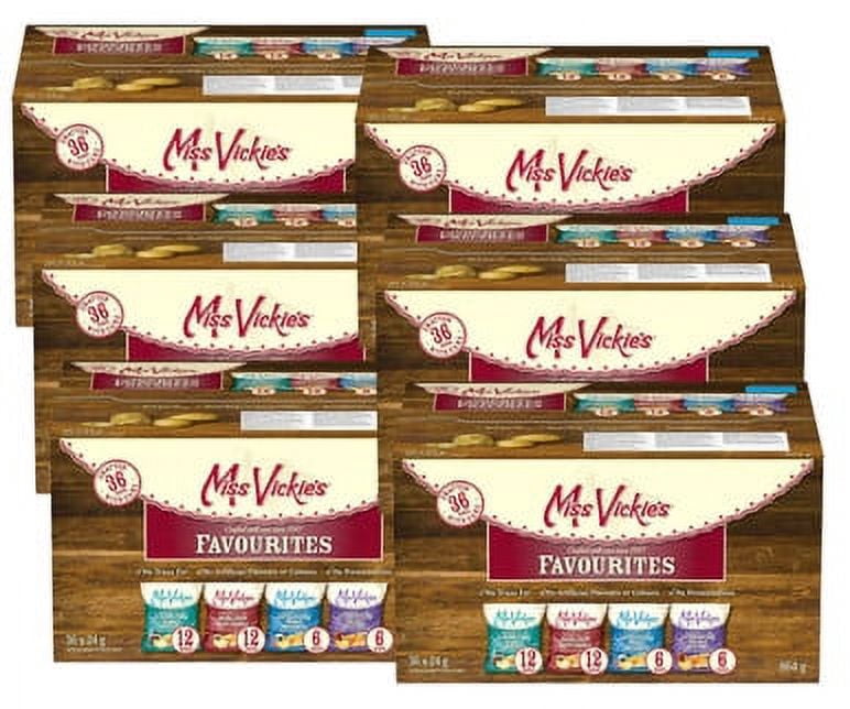 Miss Vickie's Potato Chips Variety Pack Bulk Event Pack, 36 × 24 g - (6/CASE)-TOTAL 216 BAGS