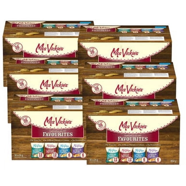 Miss Vickie's Assortiment de Croustilles en Vrac pour Événements, 36 X 24 g - (6/caisse) - Total de 216 Sacs