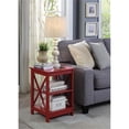 thumbnail image 1 of Convenience Concepts Oxford Square End Table in Red Wood Finish, 1 of 3