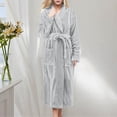 thumbnail image 2 of Kcodviy Robes for Women Long Women's Kimono Robe Plus Size Cotton Cloth Robes for Towel Robes for Women Long Women Plus Size Bathrobe Womens Robe Plush 4X Women's Robes, 2 of 4