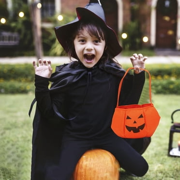 Apmemiss Halloween Decor Clearance Halloween Pumpkin Candy Bucket Pumpkin Bags Halloween Pumpkin Bucket Snack Basket Bag