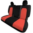 thumbnail image 1 of FH Group Waterproof Neoprene Rear Seat Covers for 2020-2025 Tesla Model Y Red, 1 of 6