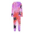 thumbnail image 5 of EGNMCR Combinaison Fille à Manches Longues Combinaison à Manches Longues à Capuche Pyjama Combinaison Décontractée d'Hiver Chaude Combinaison de Nuit Fille Combinaison en Polyester, 5 of 5