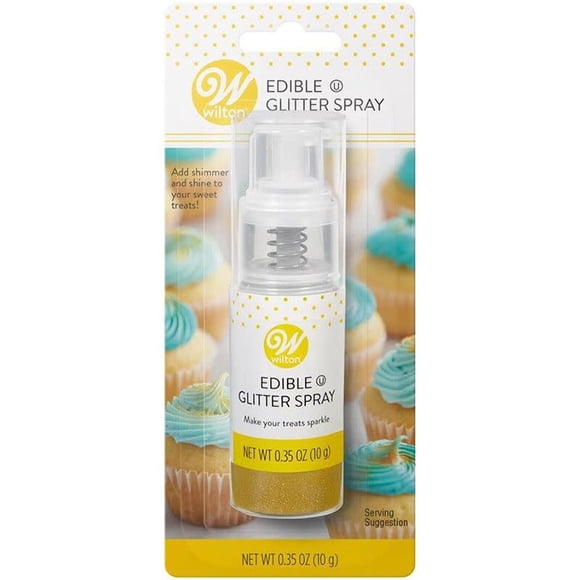 EDIBLE GLITTER SPRAY PUMP GOLD .35 oz / 10 g