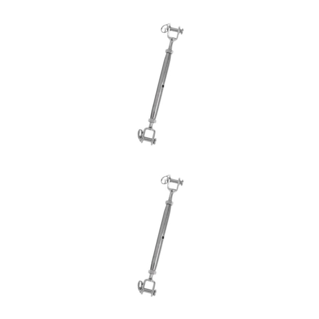 maskred Acier Inoxydable Corps Fermé Tourbillon Mâchoire Câble de Câble de Fourche Vis de Rigging Solide et Durable Argent M6 2Set