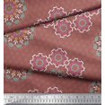 thumbnail image 2 of Soimoi Modal Satin Fabric Mandala Decorative Print Fabric by The Yard 42 Inch Wide, 2 of 3
