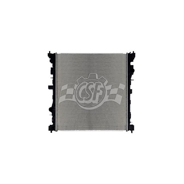 CSF Radiateur 3940 une Rangée; Crossflow; Noyau en Aluminium avec Réservoirs en Plastique; Largeur d'Entrée/sortie de 1-9/16 Pouces et Longueur d'Entrée/sortie de 27-13/16 Pouces; avec Refroidisseur de Transmission; Sans Refroidisseur d'Huile Moteur