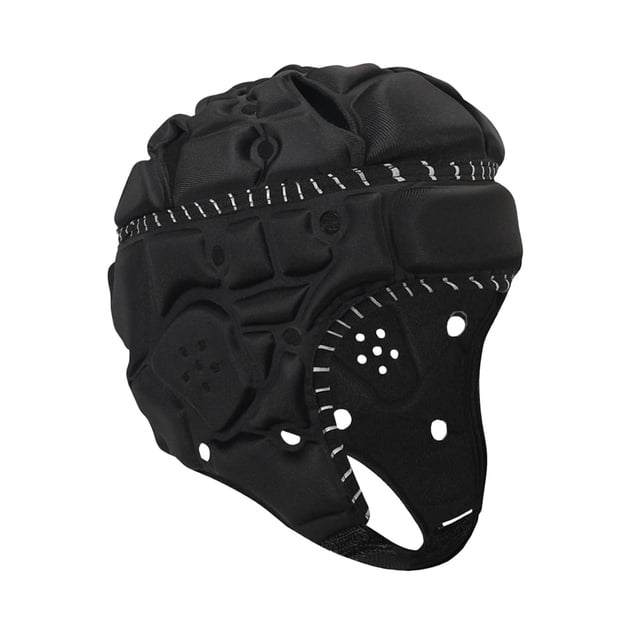 Lipstore Kids Rugby Helmet Headgear Anti Collision Protection Scrum Cap for Skateboarding black