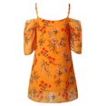 thumbnail image 4 of CEHVOM Robe d'Été Décontractée de Plage à Bretelles pour Femme, Petite, à Imprimé Floral, 4 of 5