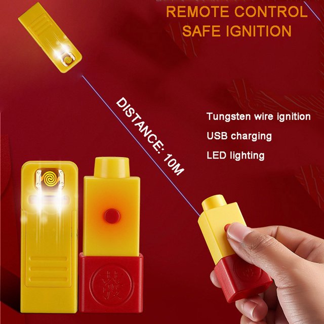 Usb Charging Remote Control Lgnition Lighter with Lights,10 Meters Effective Distance,Upgraded Usb Rechargeable Lighter,for Candle Bbq Camping ,Survival,Kitchen,Xdegoge Home Decoration