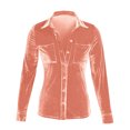 thumbnail image 4 of Timegard Womens Tops Long Sleeve Button Shirts Business Work Casual Tops with Pockets Fall Blouses, 4 of 4