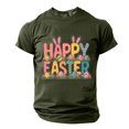 thumbnail image 3 of Plebaso T-Shirts de Pâques pour Hommes à Manches Courtes, Col Rond, T-Shirt Graphique, Hauts Imprimés, T-Shirts Décontractés d'Été pour Hommes, 3 of 6