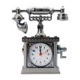 thumbnail image 1 of DOLITY Horloge de Bureau Téléphone Rétro Modèle Ornement 16x5x19 cm pour Décoration Intérieure Extérieure B, 1 of 9