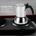 thumbnail image 4 of Stovetop Espresso Maker, 4 Espresso Cup Moka Pot , Italian Coffee Maker, Manual Cuban Coffee Percolator Machine Italian Espresso Greca Coffee Maker for Cappuccino or Latte, 4 of 9