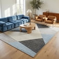 thumbnail image 1 of Rug Branch Eclipse Mid-Century Modern Indoor Area Rug, Blue Grey, Abstract - Living Room, Bedroom, Dining Room, and Office, 1 of 6