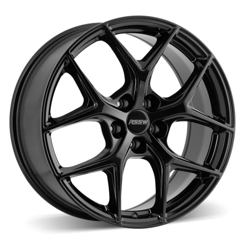 RSSW Boost Gloss Black 18X8 Alloy Wheel for cars and SUVs with 5-108 bolt pattern, 42 mm offset and 63.4 centerbore
