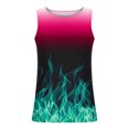 thumbnail image 3 of EGNMCR Tank Tops Men Men Casual Fashion Gradation Printing Pullover Round Neck Sports Tank Tops, 3 of 4