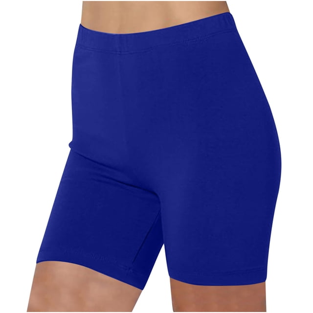 Timegard Running Shorts for Women Bike Short Leggings High Waist Solid Color Comfy Athletic Shorts