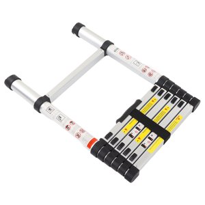 Extension Ladder, 330.7 Lb Bearing Capacity Extension Stair Anti Slip Foot 2m Easy Operation Multifunctional Lightweight Aluminum Alloy  for Repair