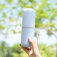 thumbnail image 4 of facefd Travel Toothbrush Case Capsule Toothbrush Cup Holder 2 in 1 Cover Container Bathroom for Business Use Outdoors Dark Blue, 4 of 9