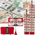 thumbnail image 2 of 2022 Nouvel An Chinois Enveloppes Rouges Pliantes Enveloppe Rouge Design à Franges Sac à Argent pour Festival de Printemps Anniversaire de Bébé Pleine Lune Mariage 6 Emplacements pour Cartes, 2 of 10