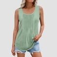 thumbnail image 2 of AherBiu Débardeurs Grande Taille pour Femmes Sans Manches Ample Confortable Camisole Été Décontractée Froncée, 2 of 6