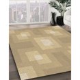 thumbnail image 3 of Ahgly Company Tapis d'Intérieur Lavable en Machine Carré Jaune Transitionnel, 8 Pieds Carré, 3 of 7