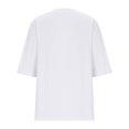 thumbnail image 4 of AherBiu Womens Summer Tops Basic V Neck Loose Casual Short Sleeve Solid Color Comfy Daily Tshirts, 4 of 6