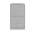 thumbnail image 3 of Space Solutions 18 inch 2 Drawer Metal File Cabinet, Arctic Silver, 3 of 4