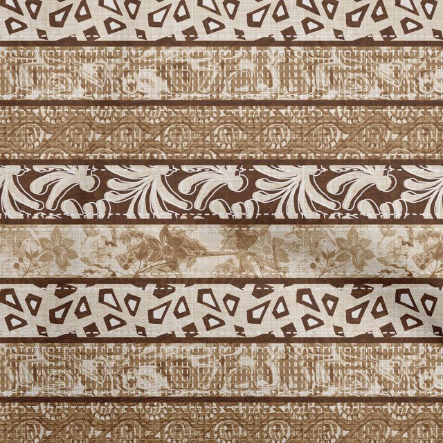 oneOone Rayon Brown Fabric Mix Block Pattern Diy Clothing Quilting Fabric Print Fabric By Yard 56 Inch Wide