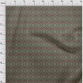 thumbnail image 3 of oneOone Silk Tabby Fabric Floral Mandala Block Printed Craft Fabric BTY 42 Inch Wide, 3 of 4